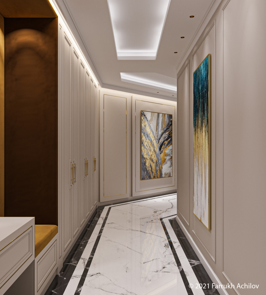 Обложка проекта: 4 комнатная квартира в неоклассическом стиле_2021