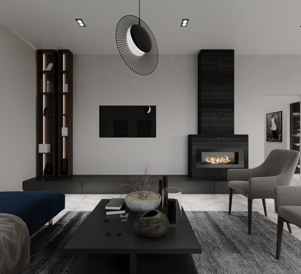 Кухня-гостиная частный дом Москва