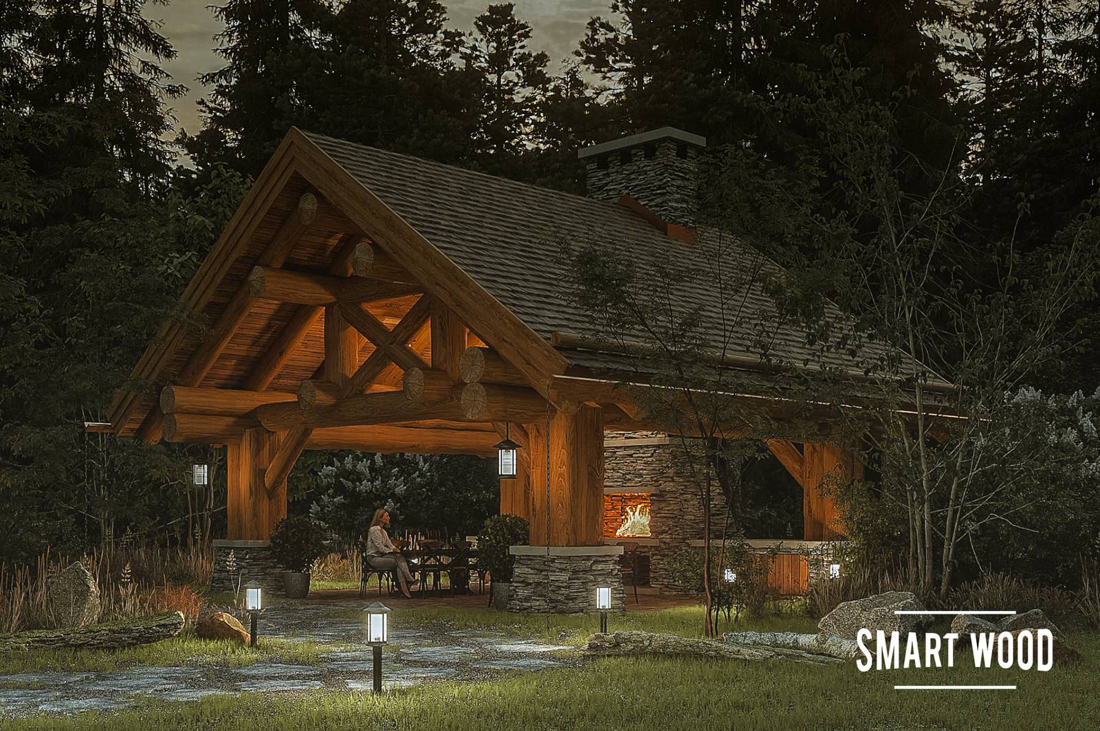 Беседка для большого сада "Тойма"