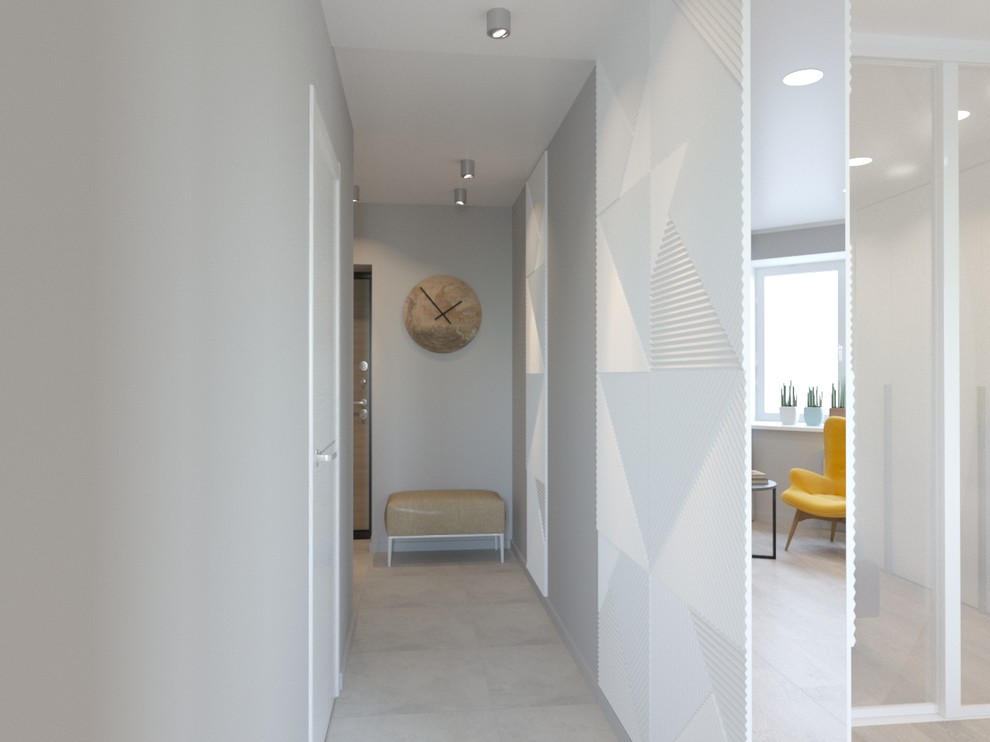 Однокомнатная квартира в желтых тонах