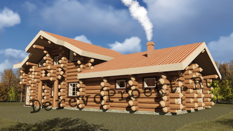 Баня Романа - рубленое бревно 380-420мм