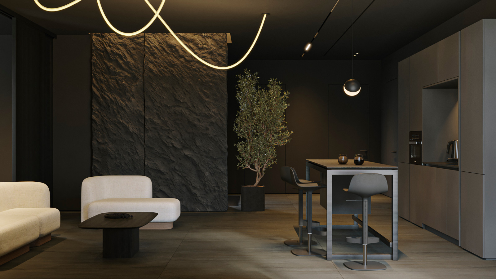 Интерьер частного бассейна