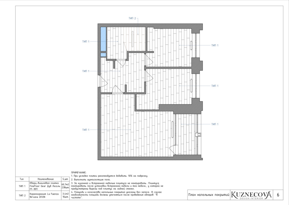 Дизайн проект ванной комнаты