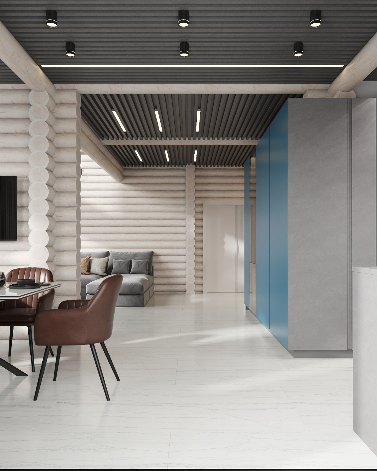 Дом из бревна в КП "Золотые Сосны"