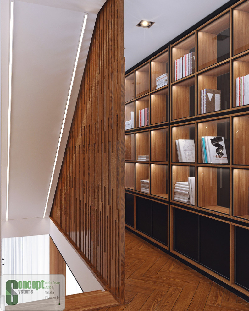 ЖК Биография лестница 2 этажа холл