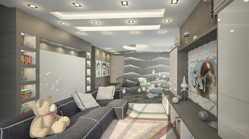 Беверли Хиллз - Лос Анджелес. Дизайн интерьера в современном стиле.