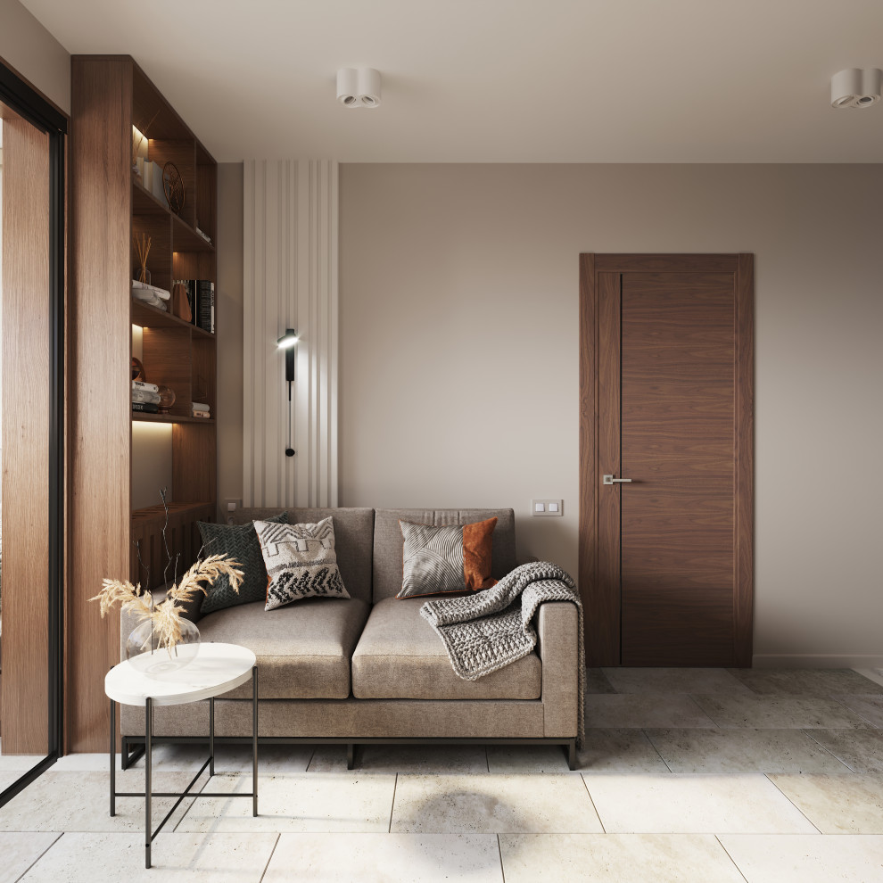 Обложка проекта: Квартира в современном стиле с минималистичным взглядом 43 кв. м