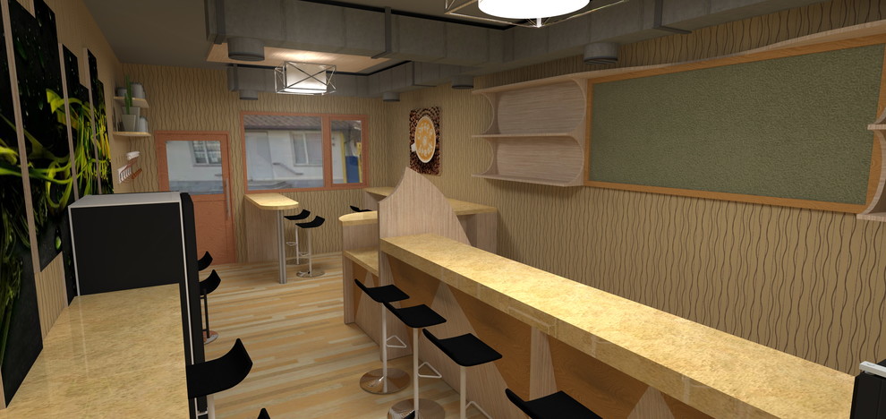 Интерьер закусочной на 14 мест.