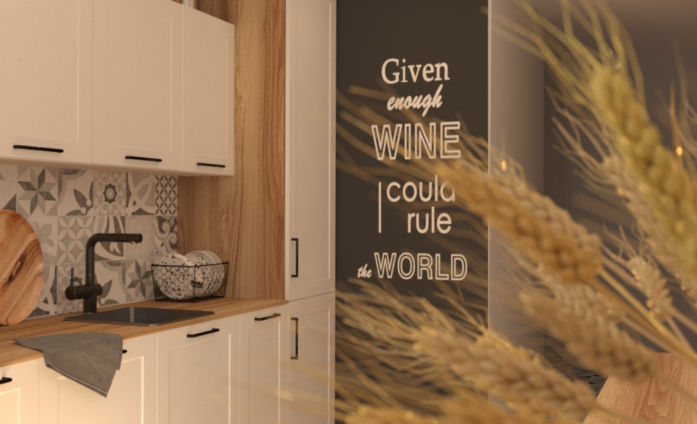 Визуализация гостиной и спальни