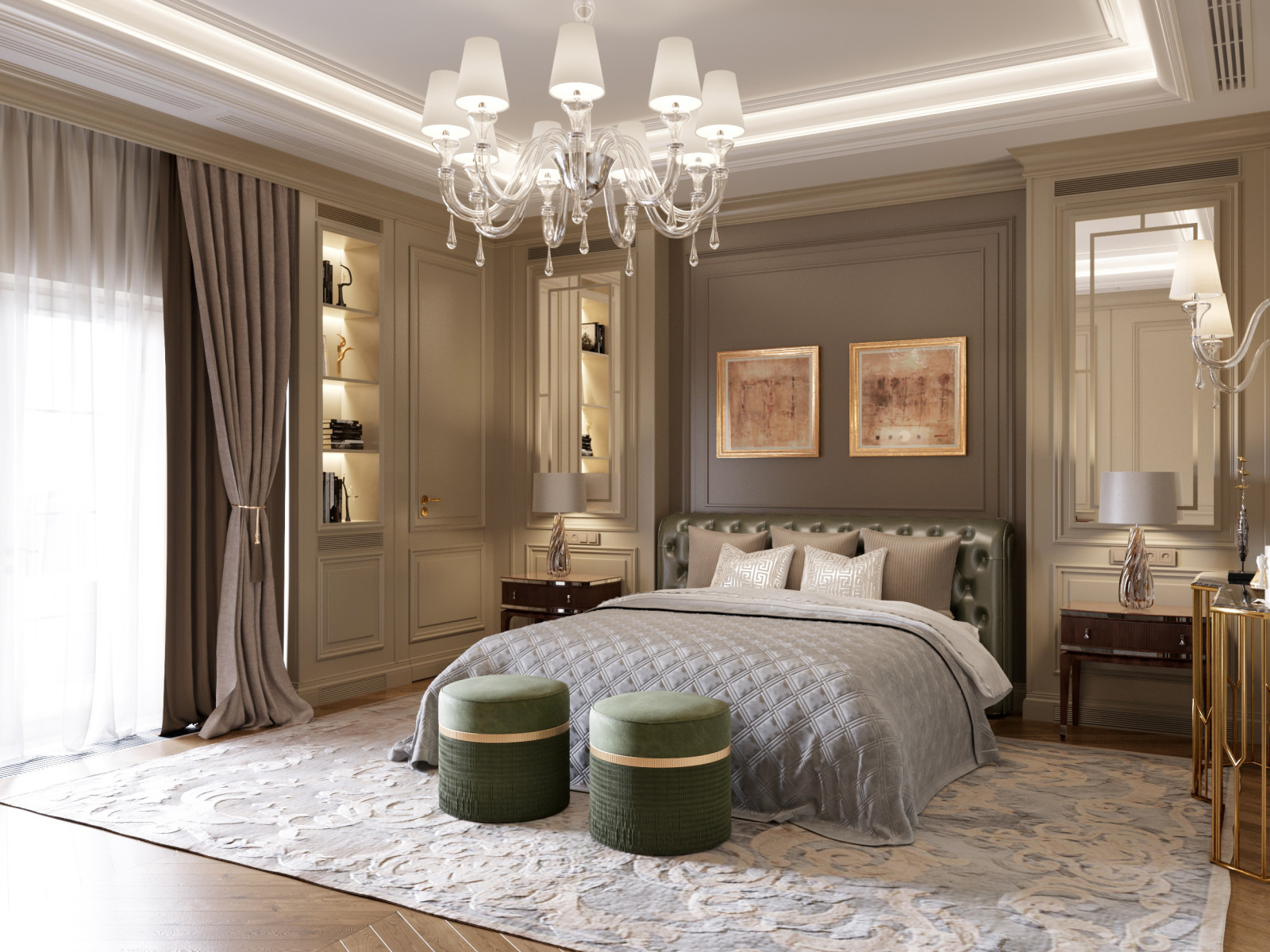 Дизайн интерьера загородного дома в классическом стиле