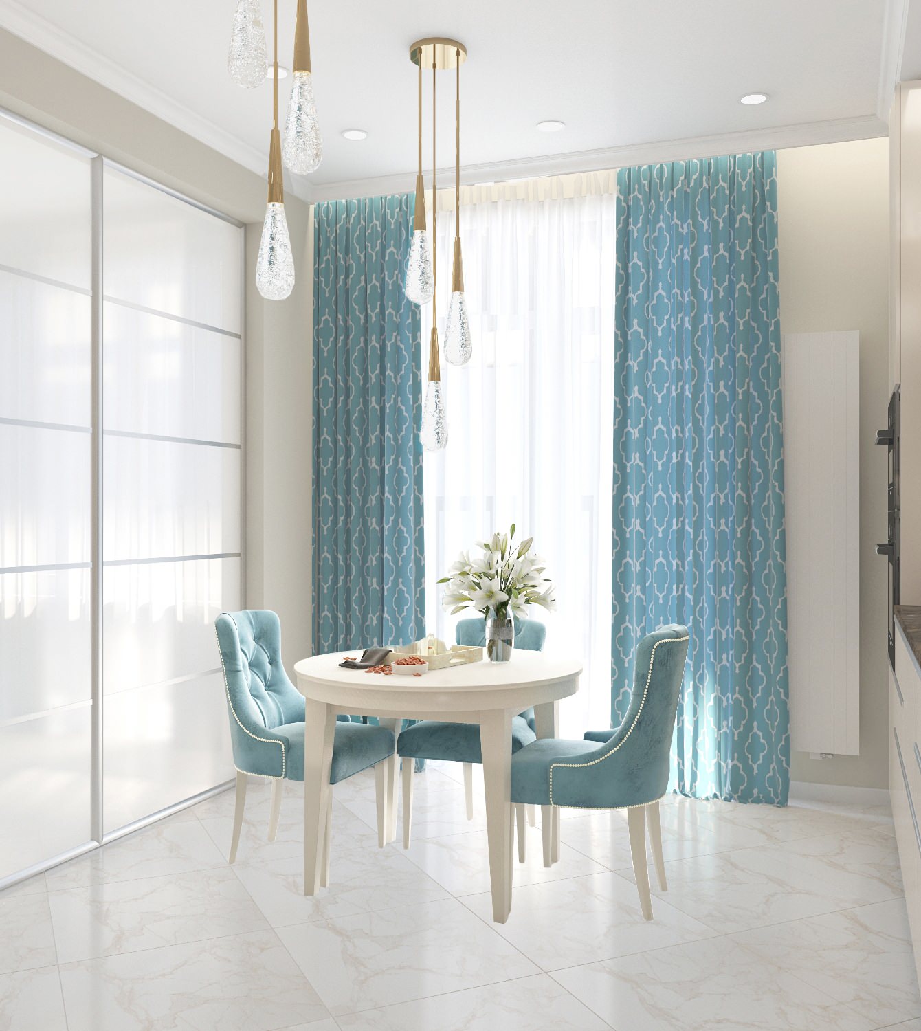 Бирюзовые акценты