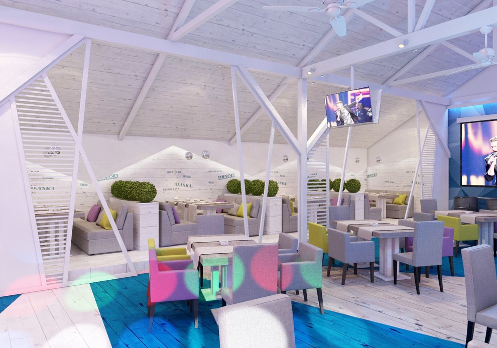 Дизайн-проект интерьера ресторана 800 м2