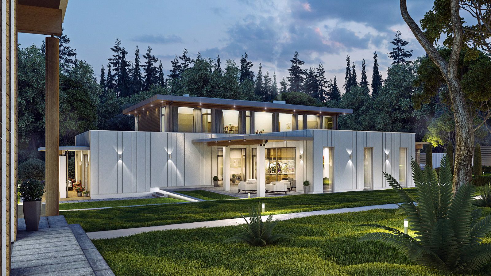 Вилла в дубовом лесу