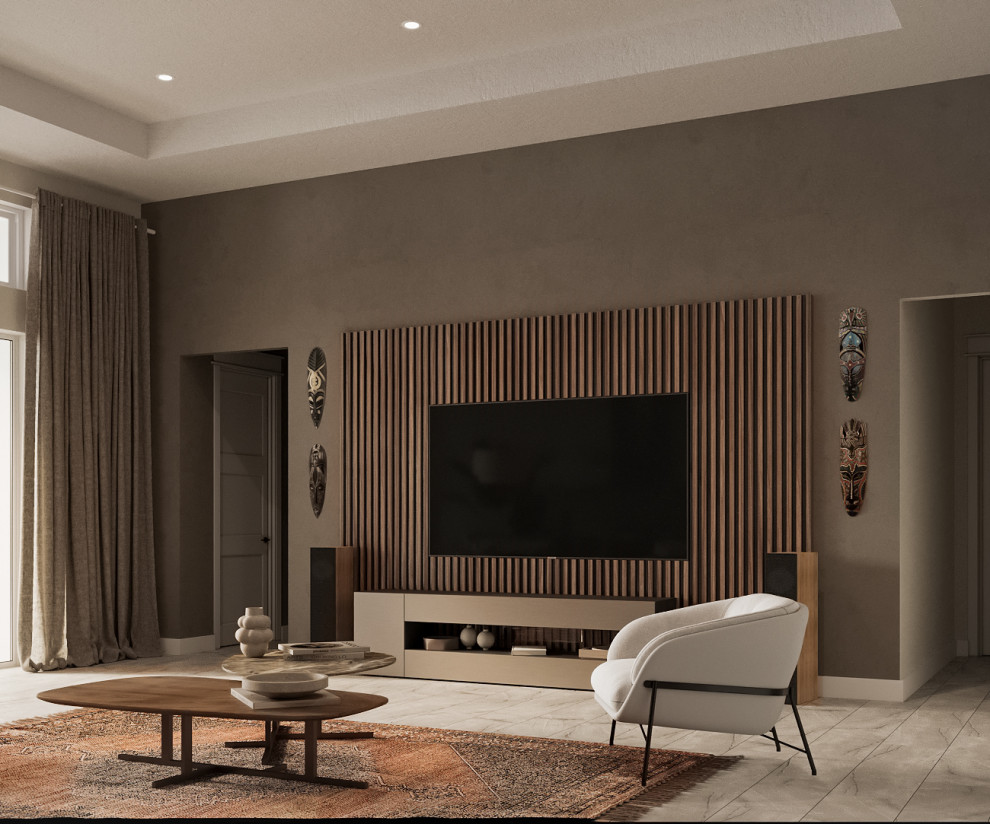 Дизайн дома во Флориде в стиле эклектика