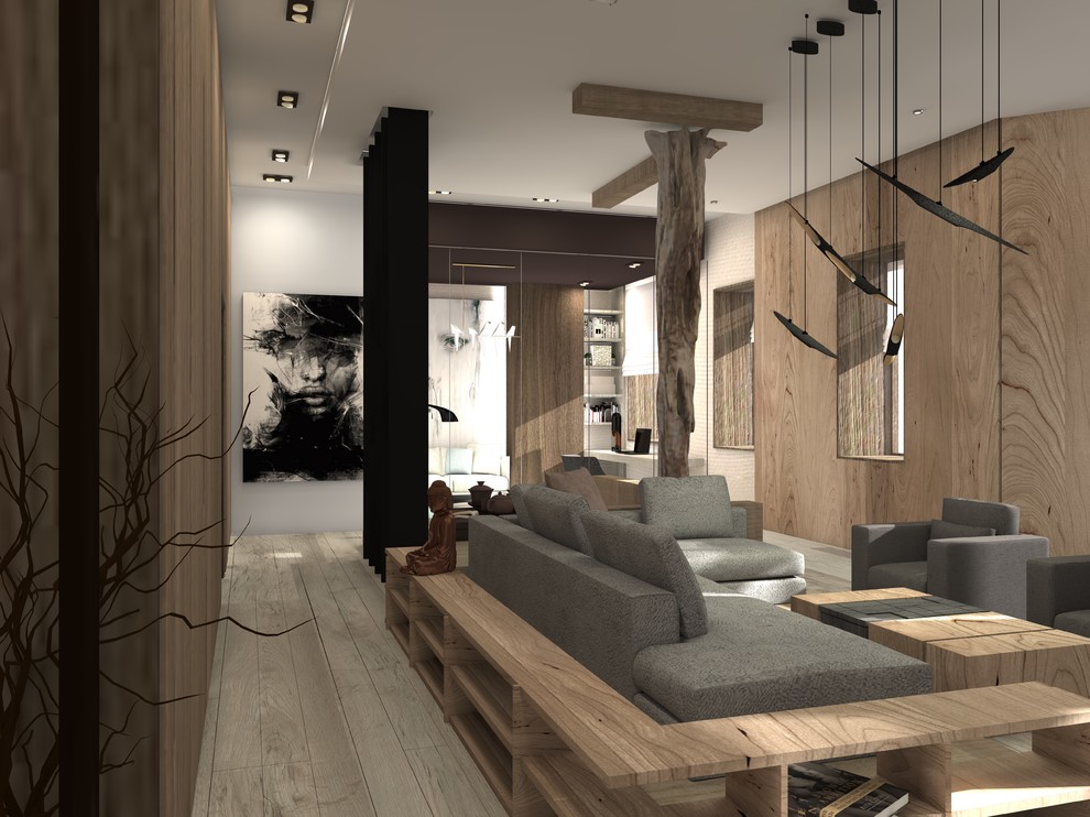 Обложка проекта: Тишина внутри. Квартира 155,7 кв м в ЖК "Полянка-44"