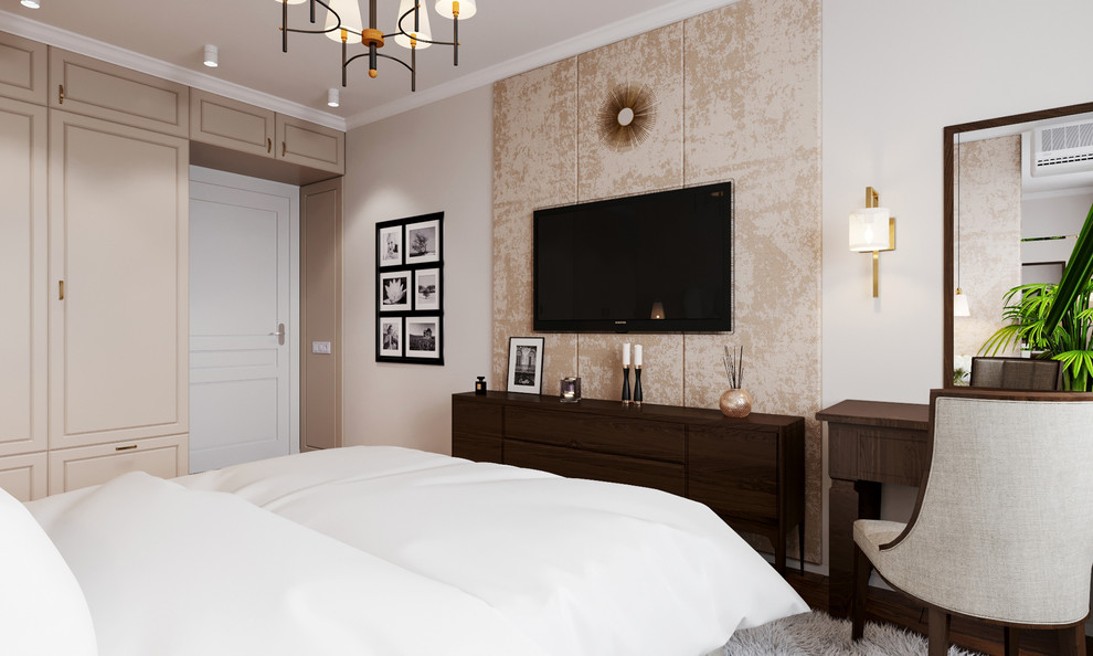 Квартира в ЖК «Золотая звезда» в стиле современная классика. 90м2. 2018