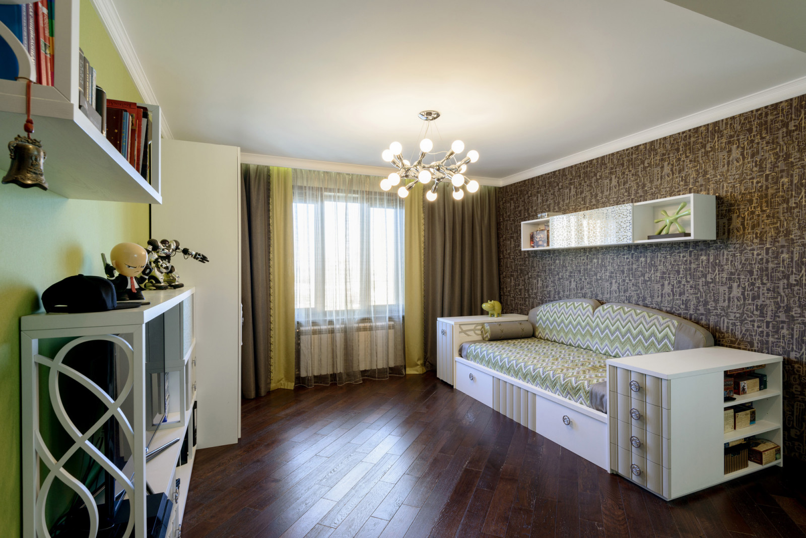 Сдержанное ар-деко для большой семьи