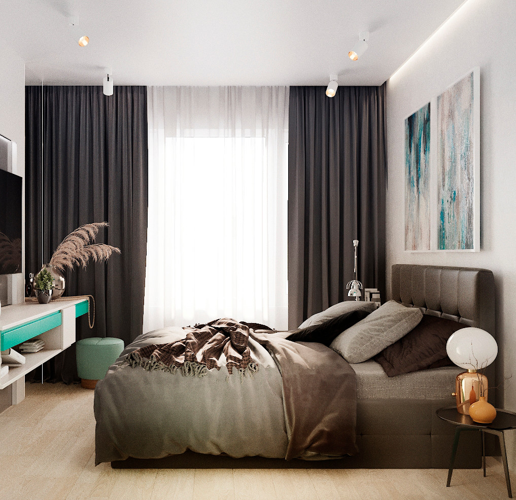 ЖК Солнечный (дизайн проект 3-х комнатной квартиры)