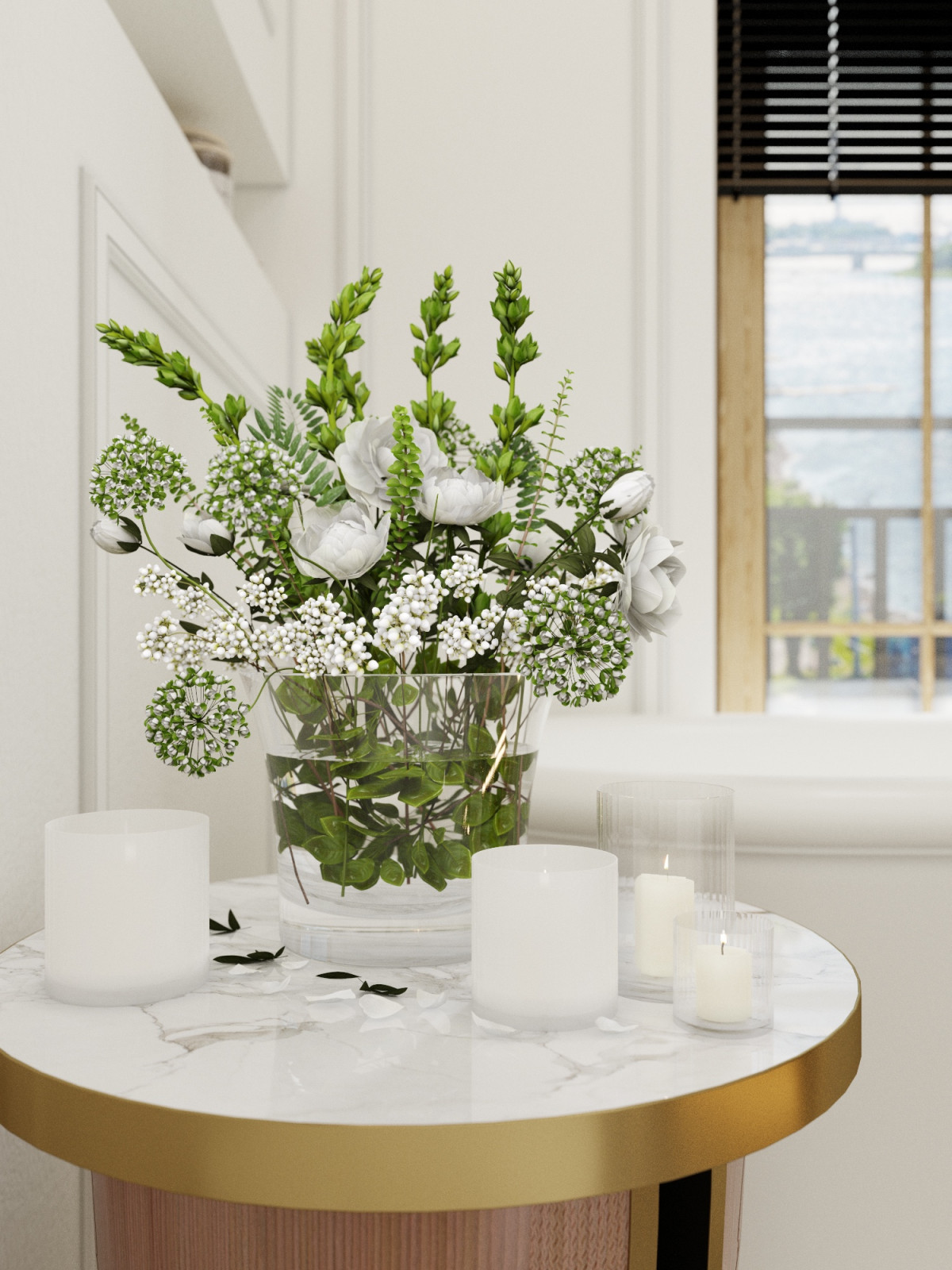 Ванная комната с окном