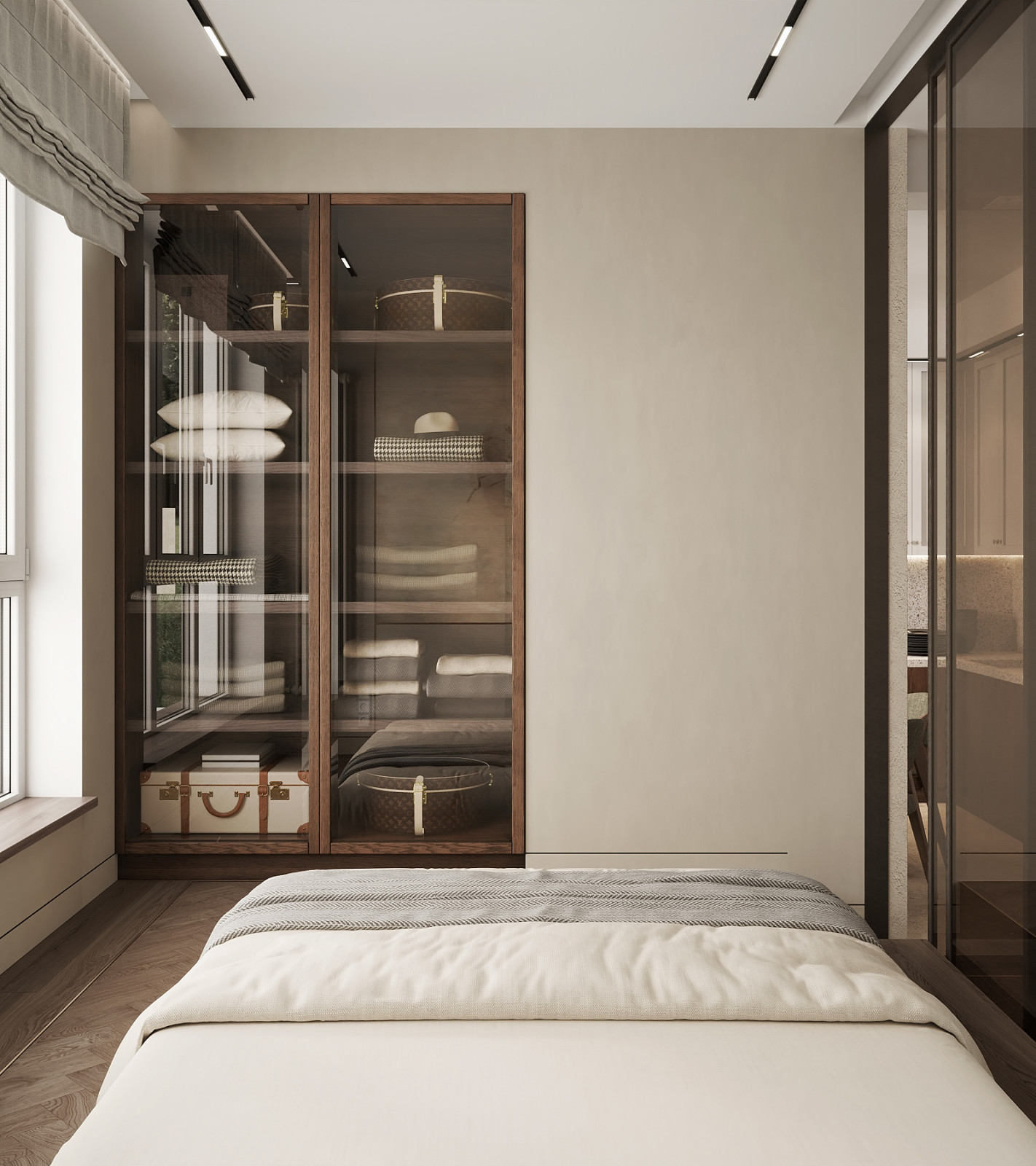 ЖК "Огни". Квартира для большой семьи. Зона сна родителей.