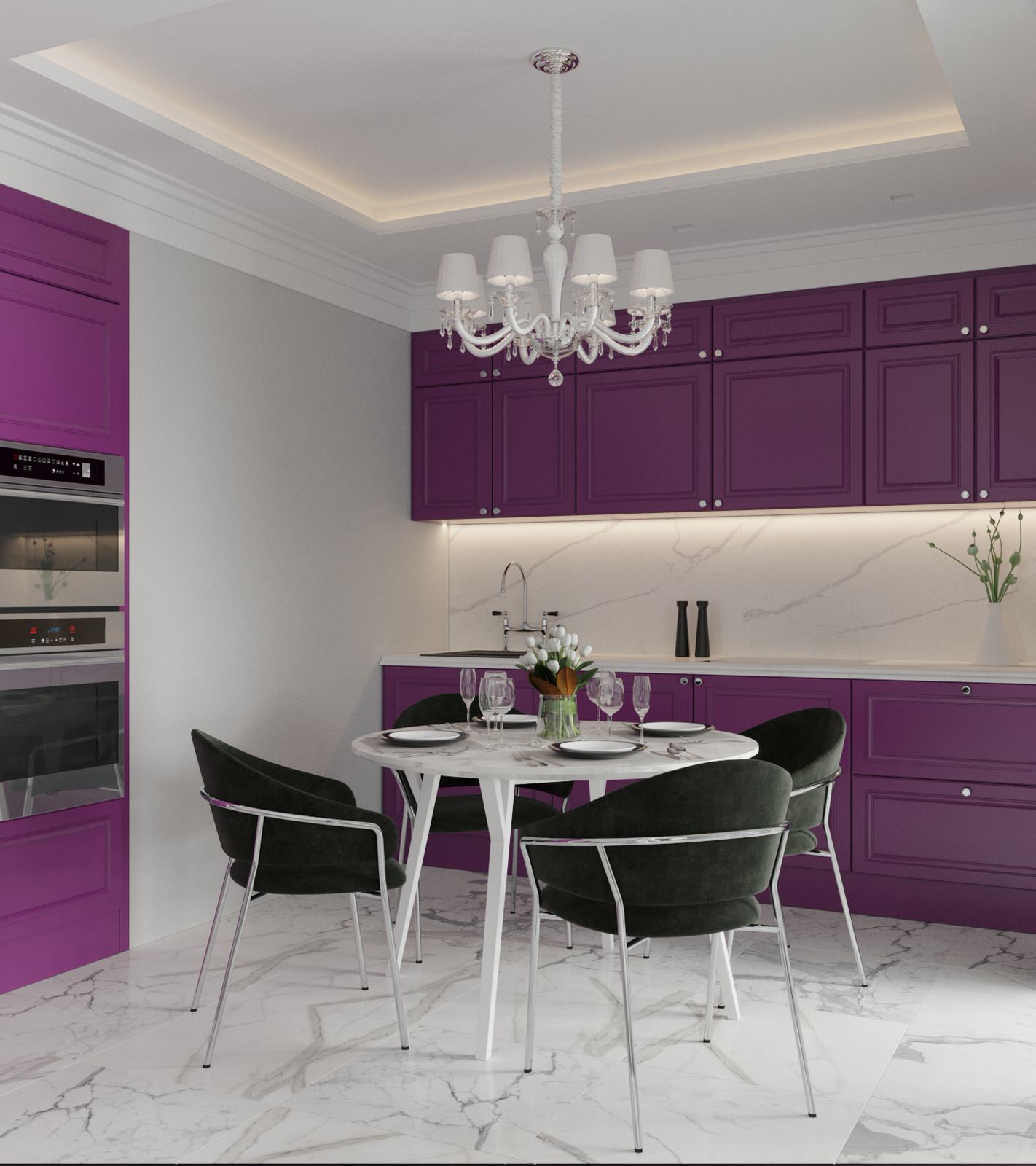 Современный интерьер с элементами классики