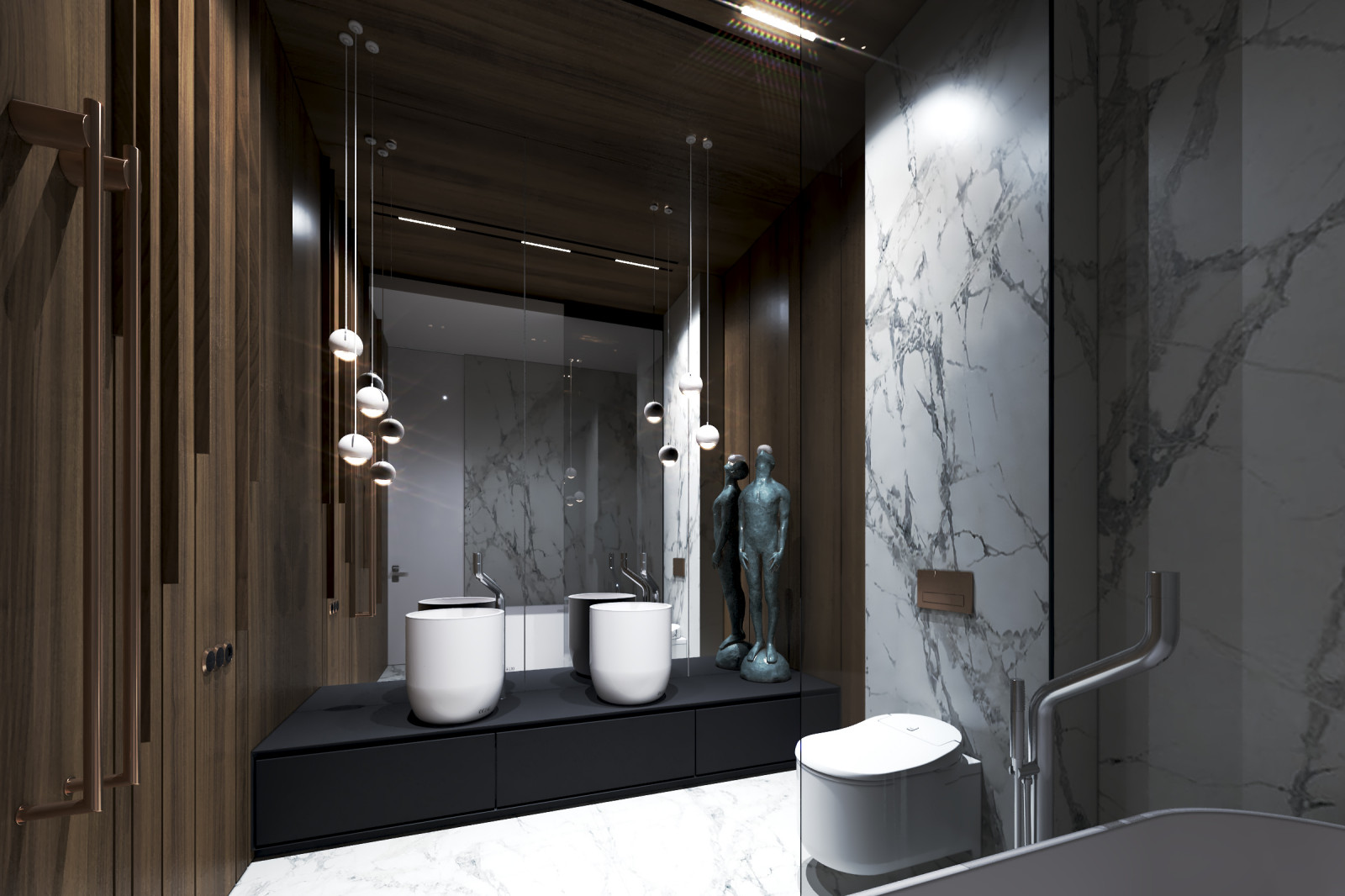 New design project apartment in Vladivostok, residential complex Aquamarine