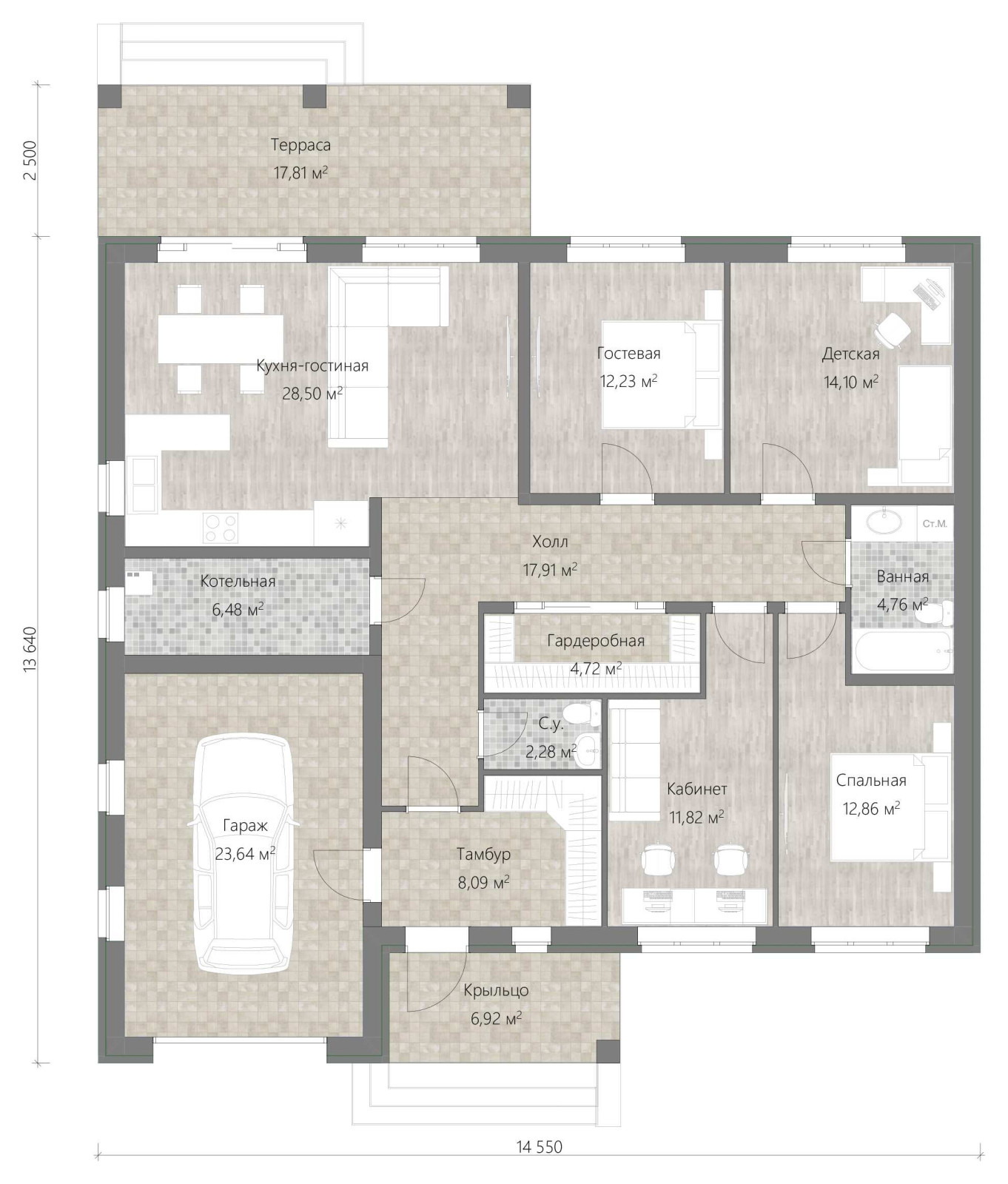 Загородный дом КС5-124м