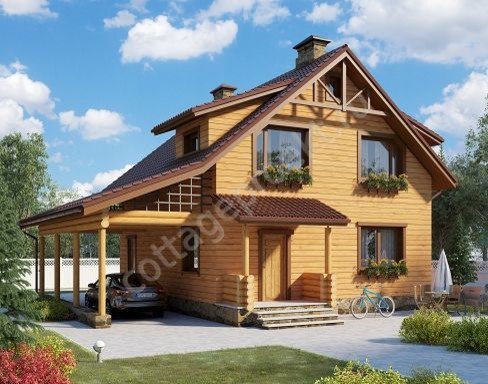 Проекты домов из бруса