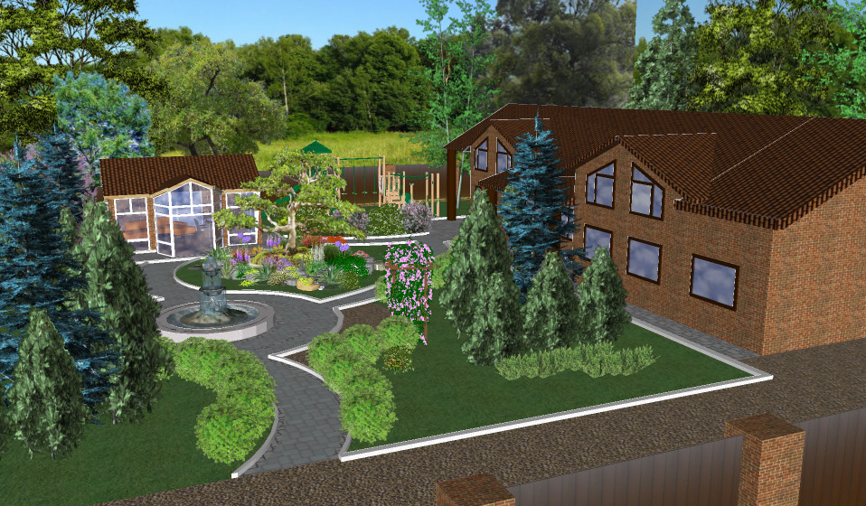 ландшафтный дизайн для частного дома