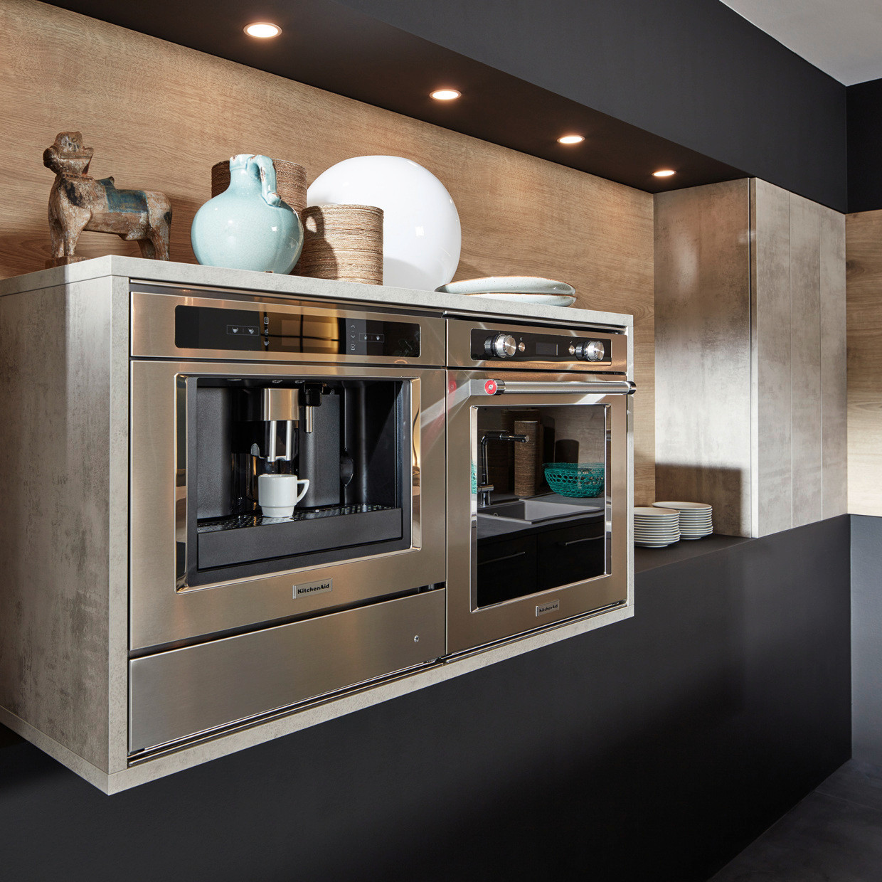Stone Beton Tavola Eiche Pinot