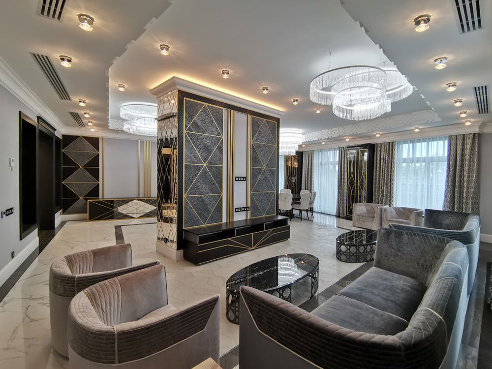 Ремонт четырехкомнатной квартиры площадью 276 кв.м в стиле Ар-деко