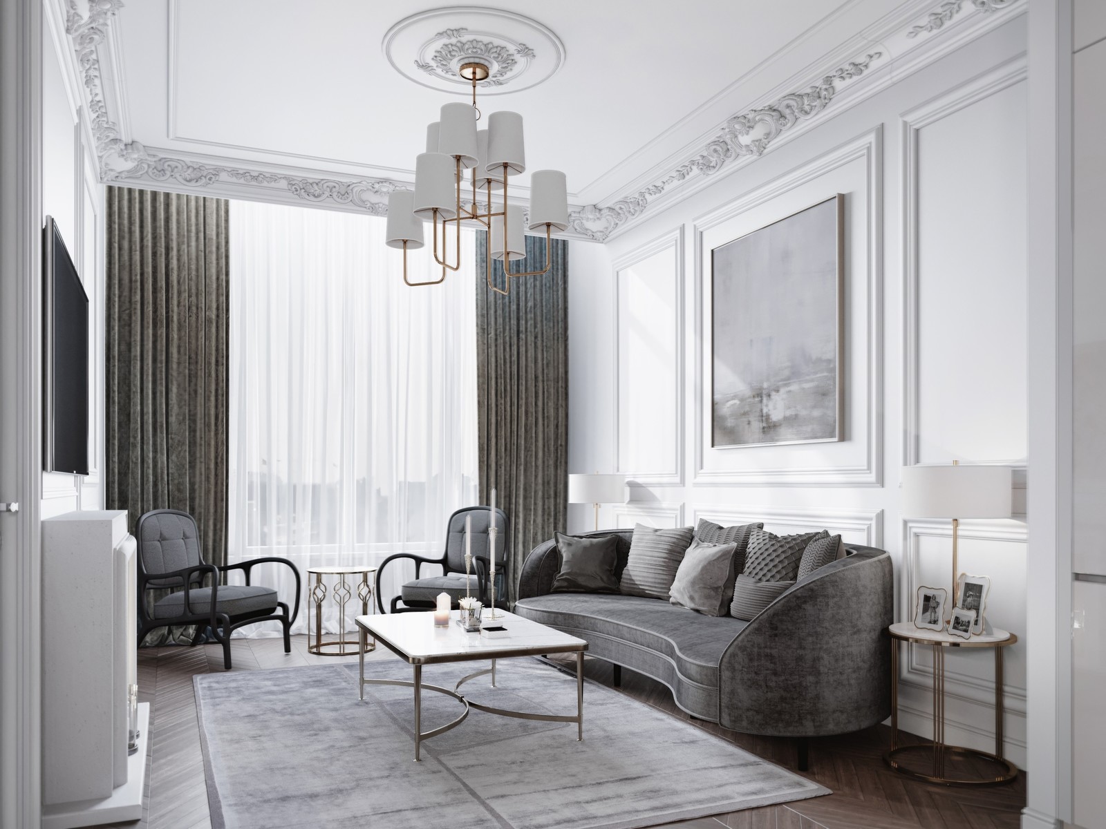 КВАРТИРА В СТИЛЕ ЭКЛЕКТИКА В ЖК BALCHUG RESIDENCE