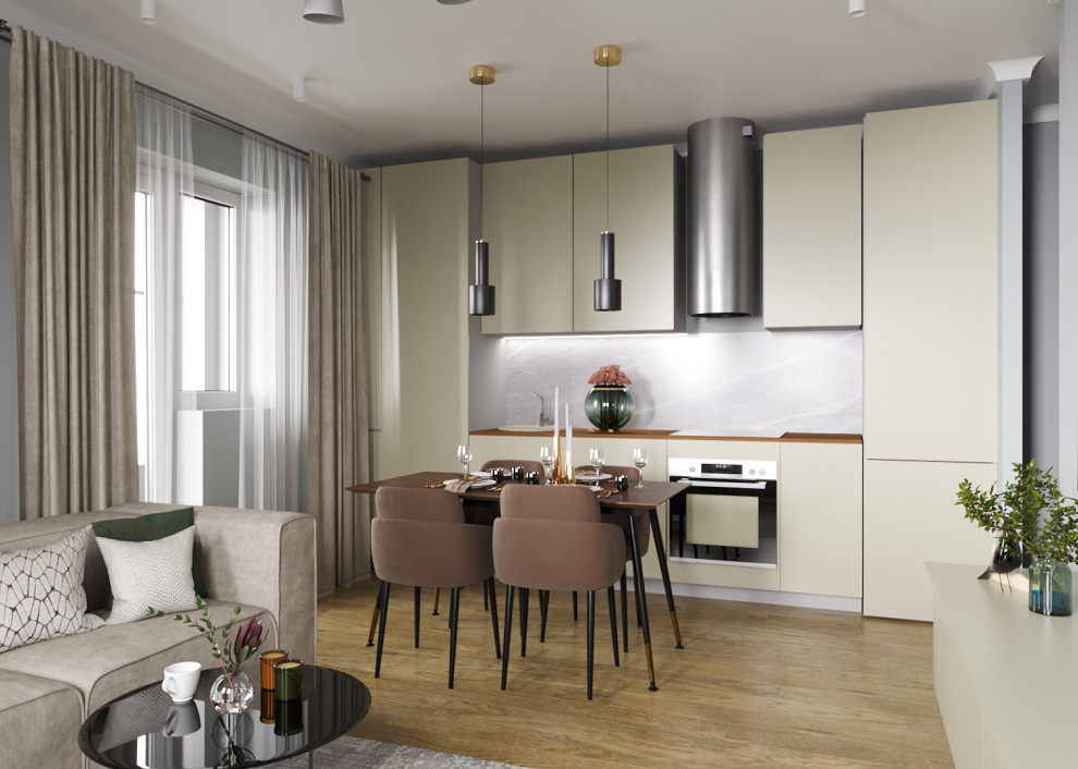 Обложка проекта: Кухня-гостиная