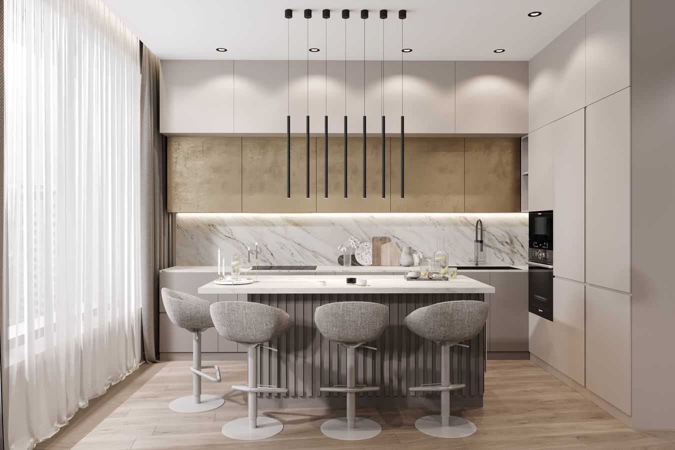 Обложка проекта: Квартира 140 кв.м. в ЖК Серебряный парк