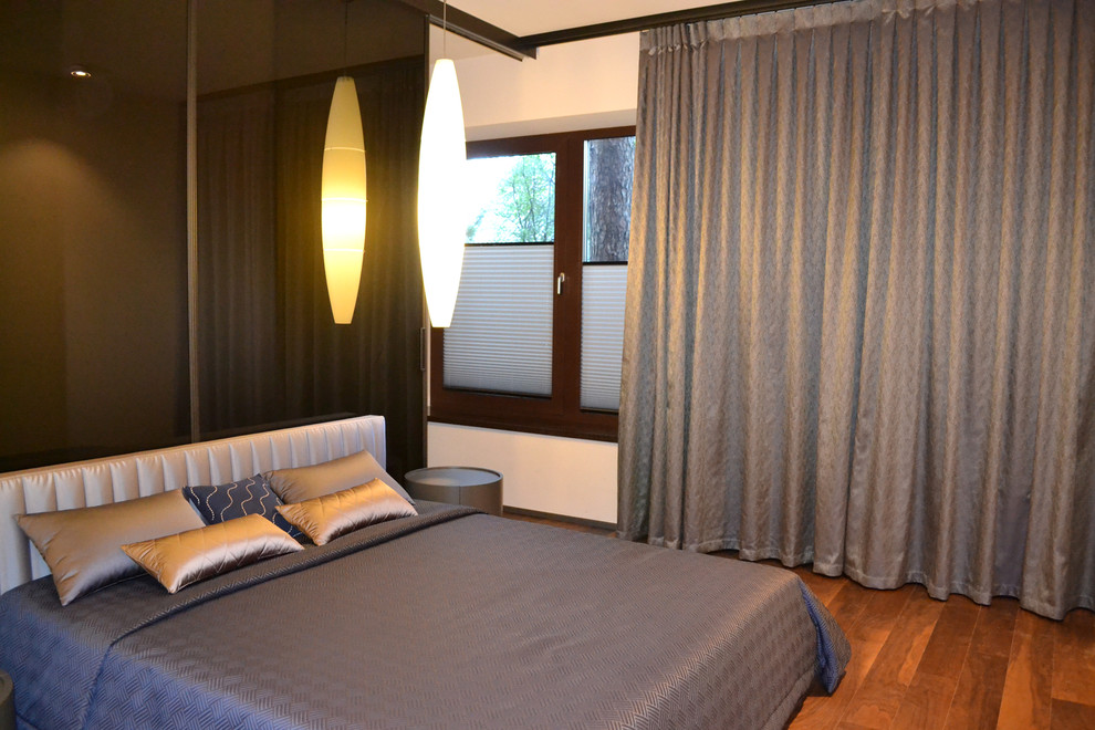 Обложка проекта: Спальня в синих оттенках