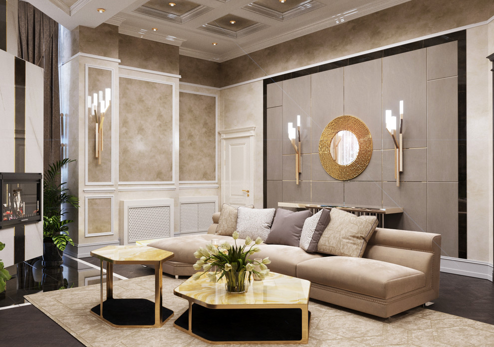 Роскошный интерьер загородного дома