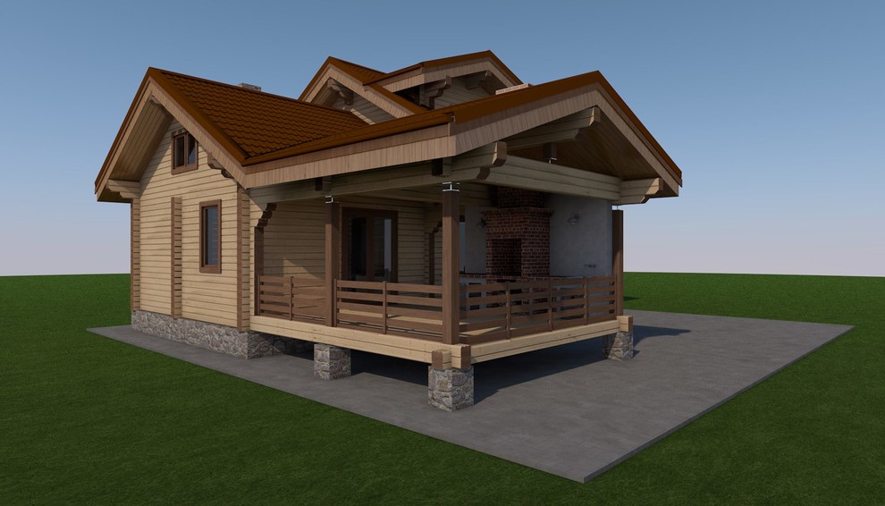 Обложка проекта: дом-баня  из бруса