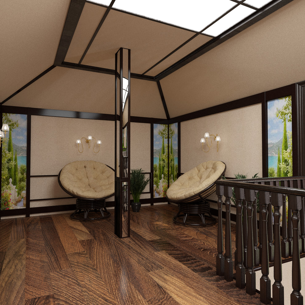 загородный дом в живописном месте города Тюмени