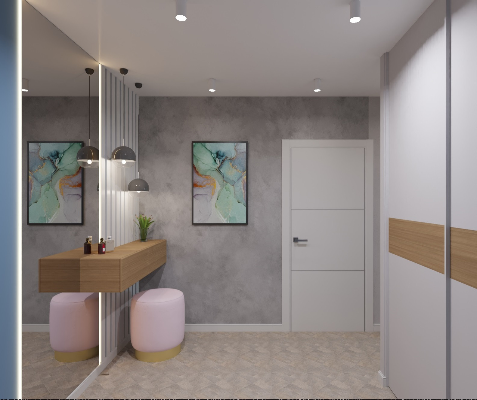 Обложка проекта: Яркая двушка для семьи предпринимателей