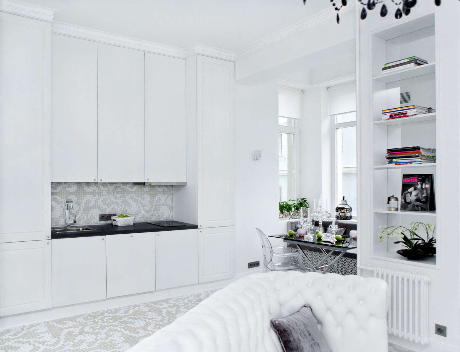 Дизайн кухни с эркером