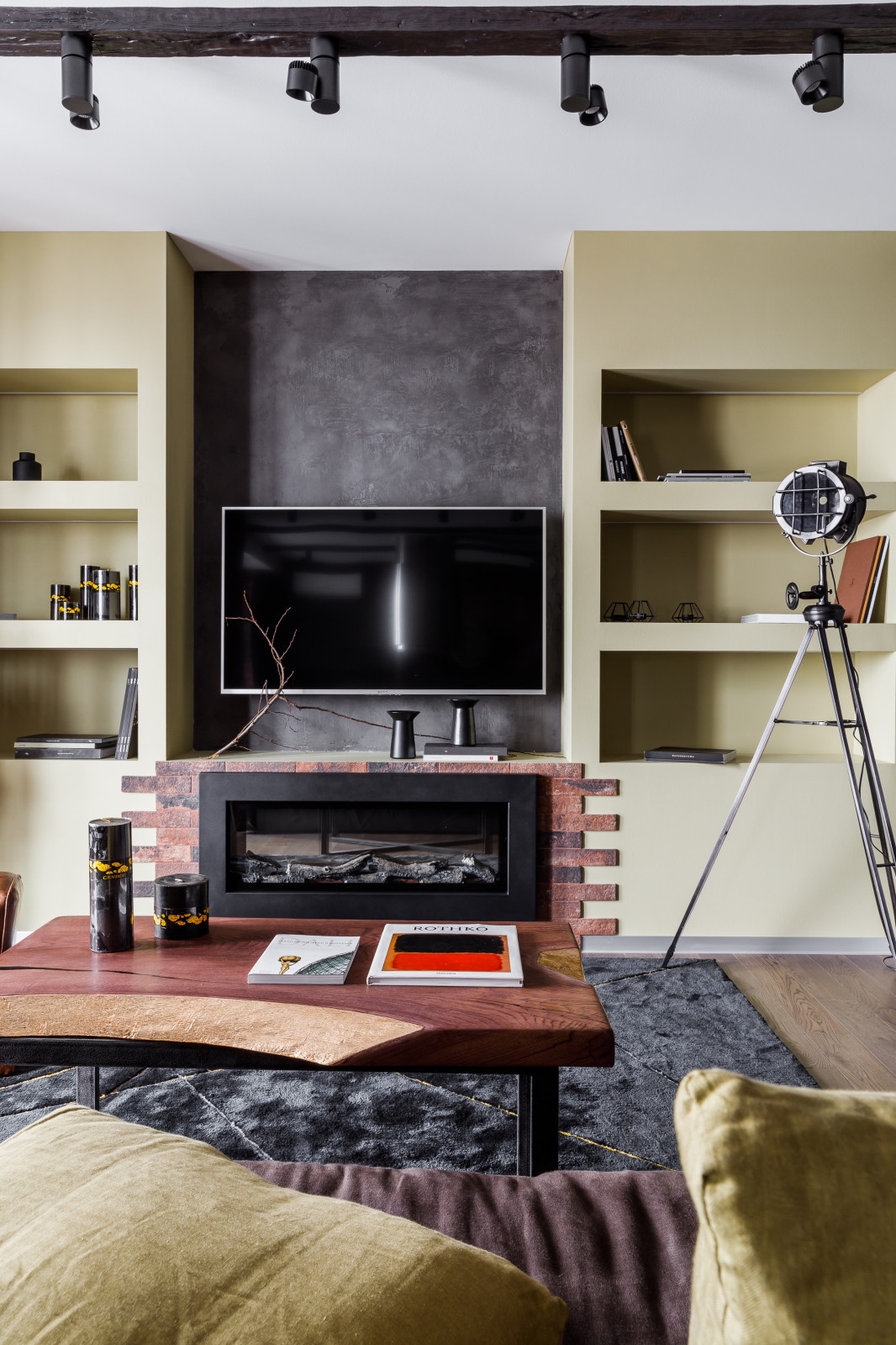 Фото гостиной реализованного проекта квартиры ЖК "Центральный"