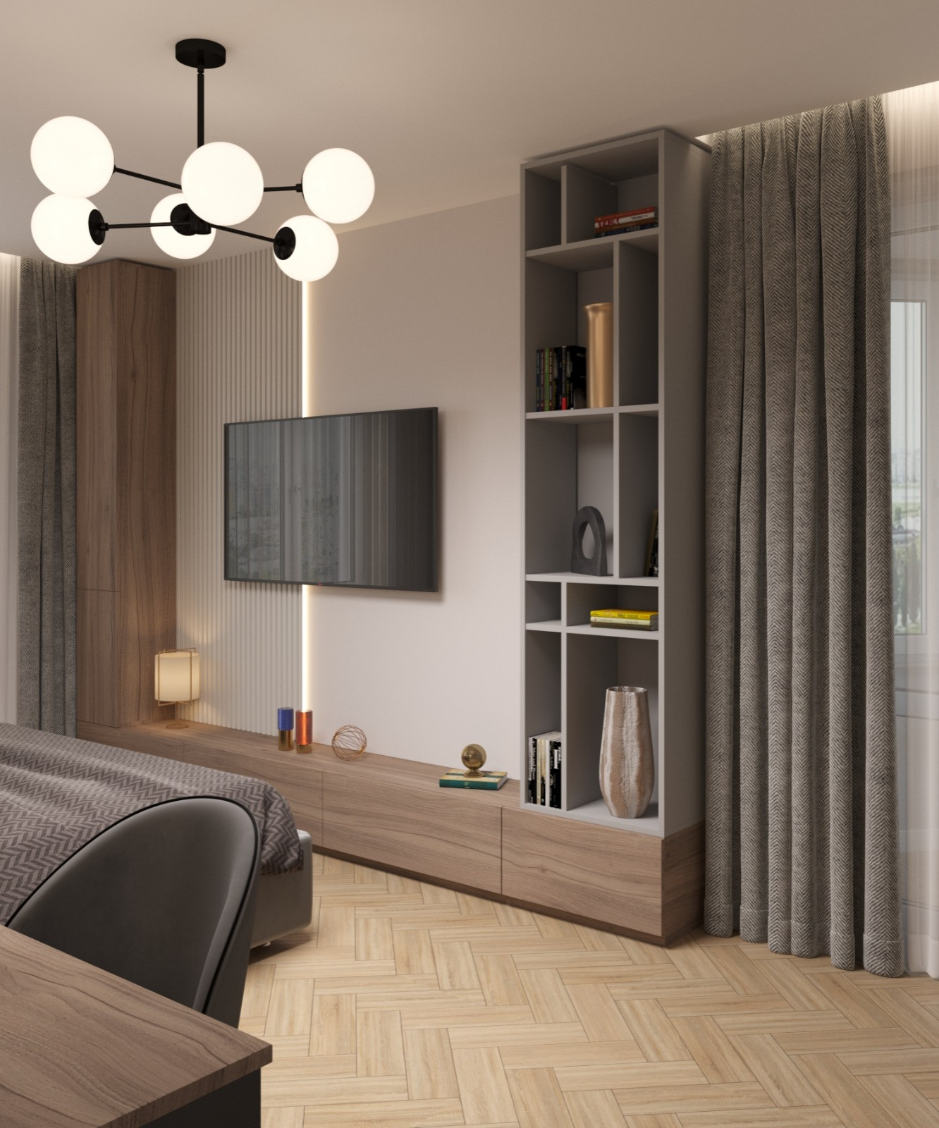 Квартира в современном стиле для супружеской пары