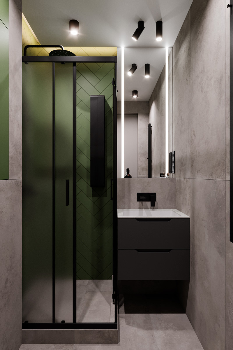 Евро трехкомнатная квартира в современном стиле ЖК Атмосфера