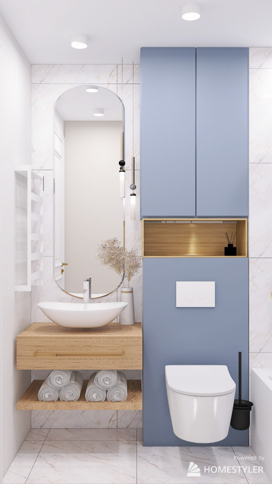 3-х комнатная квартира 90 м2 для семьи с двумя детьми в современном стиле