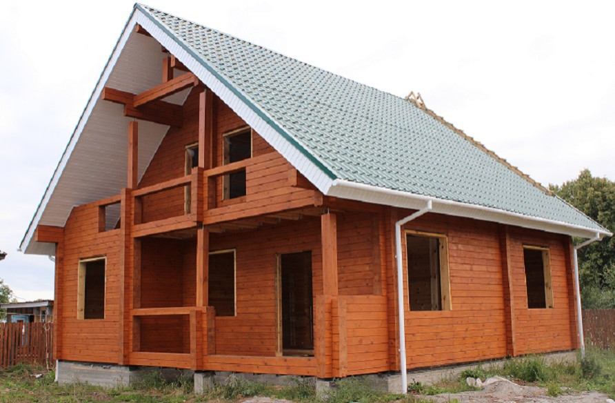 Обложка проекта: Дом из профилированного бруса Лукоморье-138
