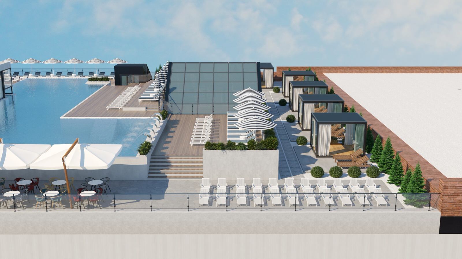 Термы "Лето". Открытый бассейн на крыше