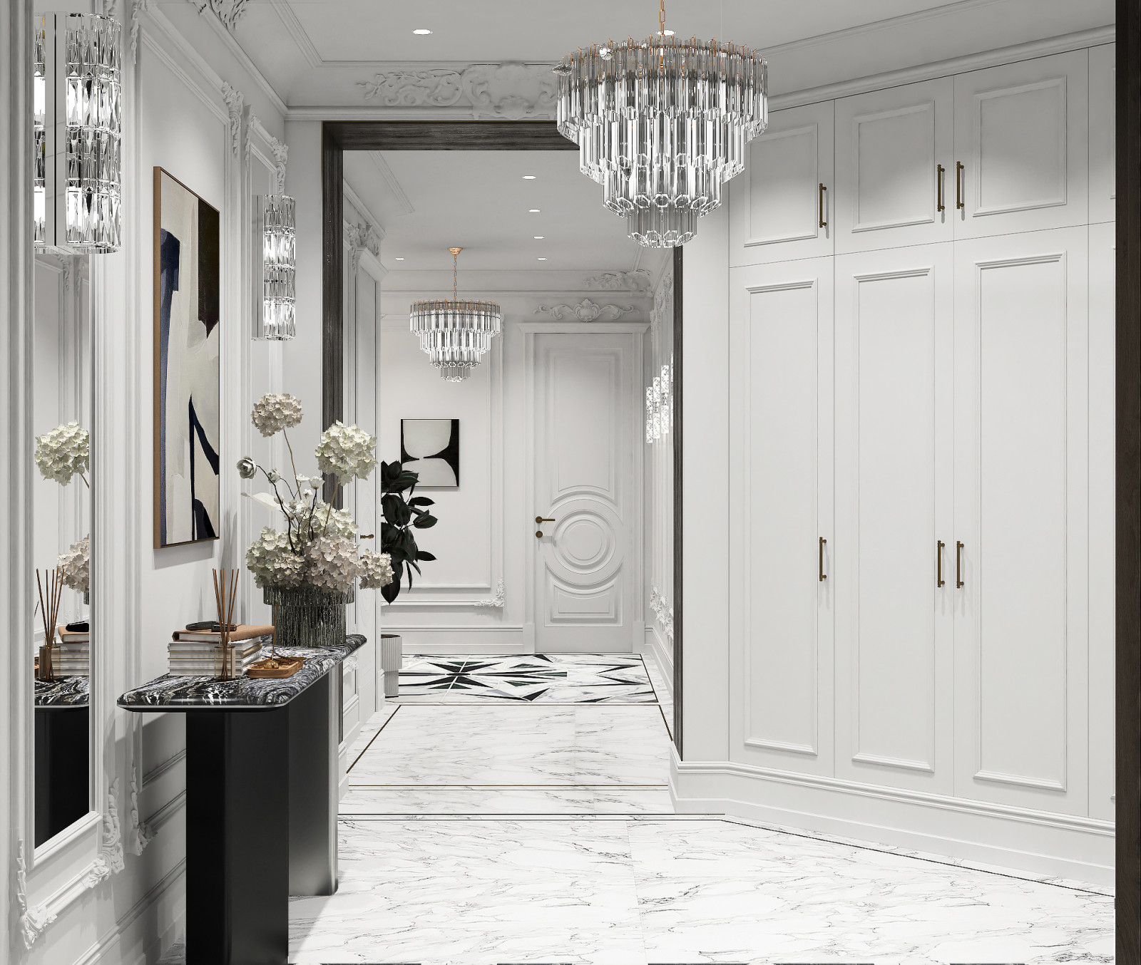 Драгоценная шкатулка, проект в стиле Арт-деко в ЖК Тихвин