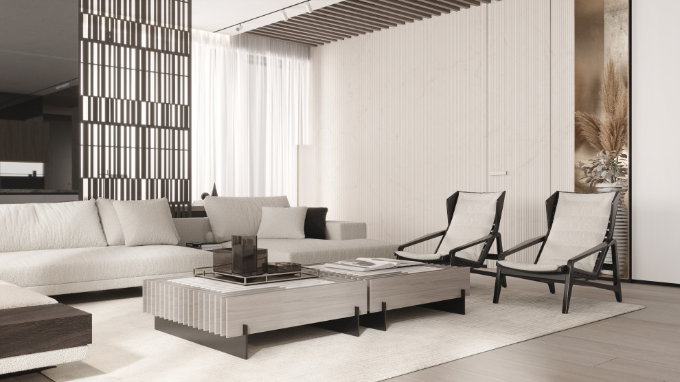 Modern megalopolis apartment