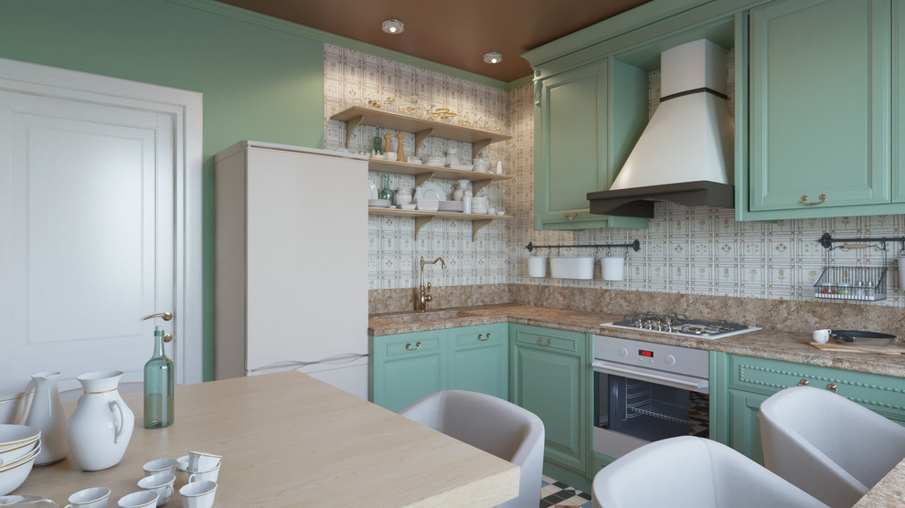 Обложка проекта: Интерьер кухни в стиле фьюжн