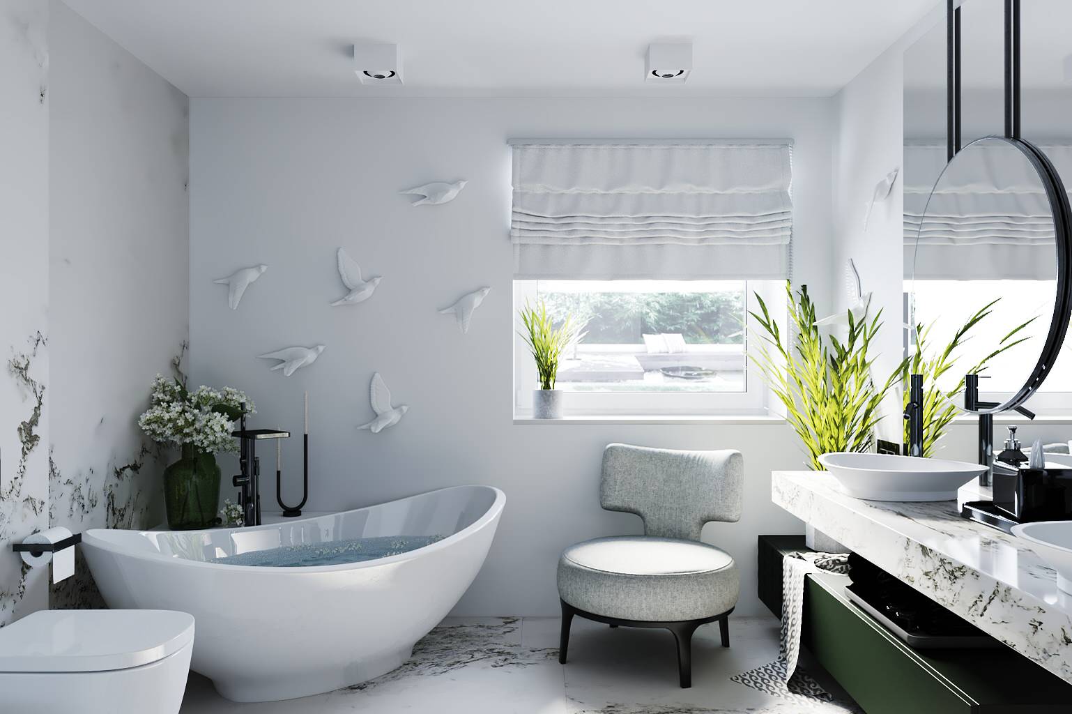 Обложка проекта: Дизайн ванной комнаты